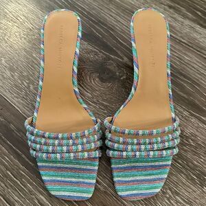 Rebecca Minkoff Decklynn Metallic Glitter Kitten Heel